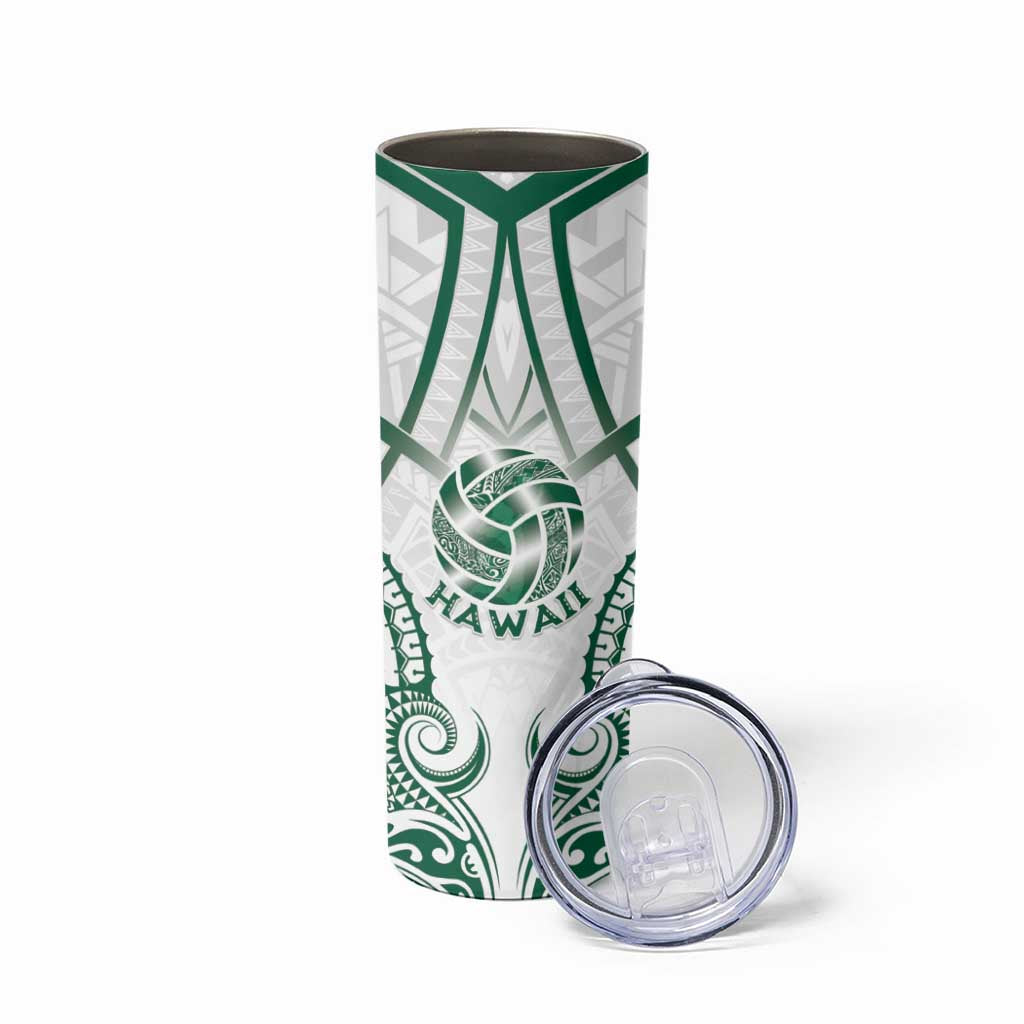 Custom Hawaii Volleyball Skinny Tumbler Polynesian Pattern - Polynesian Pride