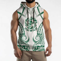 Custom Hawaii Volleyball Sleeveless Hoodie Polynesian Pattern LT05 - Polynesian Pride