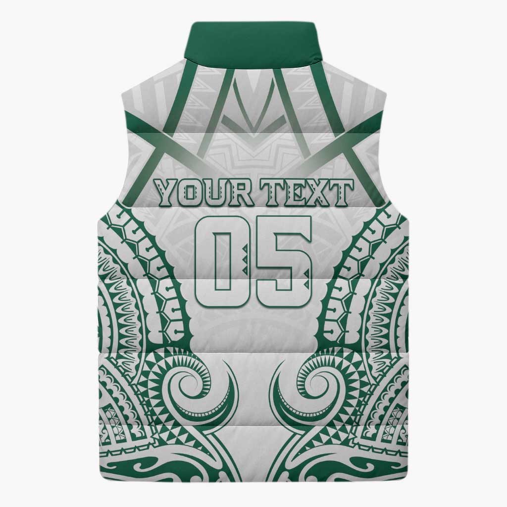 Custom Hawaii Volleyball Sleeveless Puffer Jacket Polynesian Pattern LT05 - Polynesian Pride