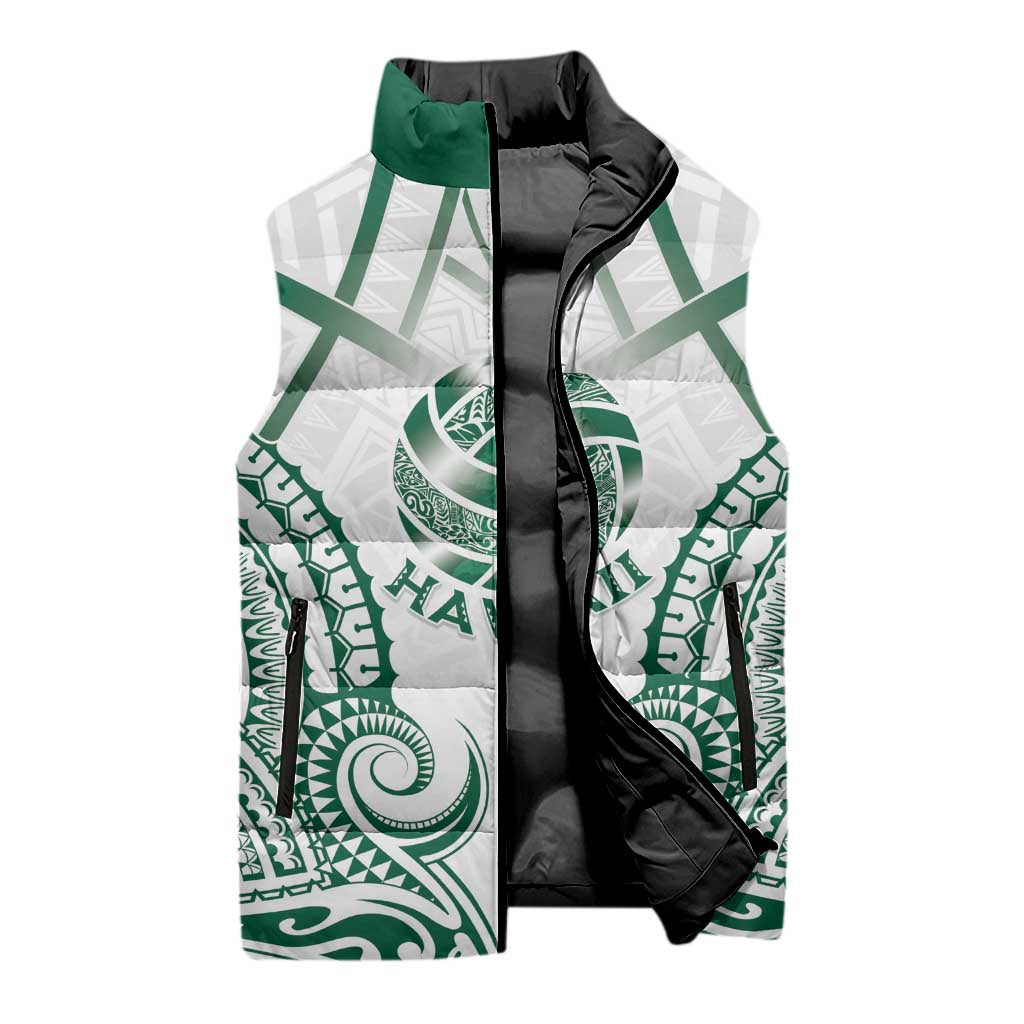 Custom Hawaii Volleyball Sleeveless Puffer Jacket Polynesian Pattern LT05 - Polynesian Pride