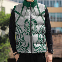 Custom Hawaii Volleyball Sleeveless Puffer Jacket Polynesian Pattern LT05 - Polynesian Pride