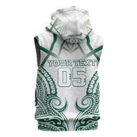 Custom Hawaii Volleyball Sleeveless Zip Hoodie Polynesian Pattern LT05 - Polynesian Pride