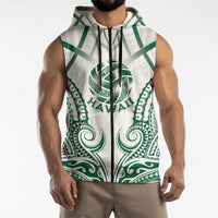 Custom Hawaii Volleyball Sleeveless Zip Hoodie Polynesian Pattern LT05 - Polynesian Pride