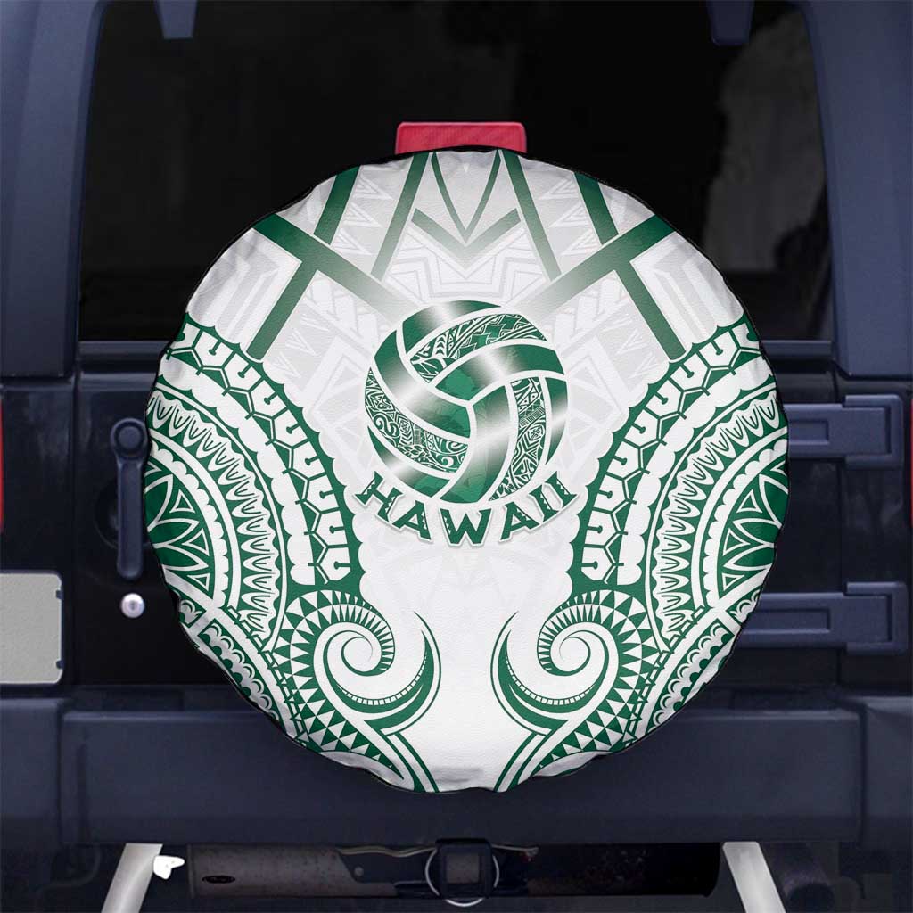 Hawaii Volleyball Spare Tire Cover Polynesian Pattern - Polynesian Pride
