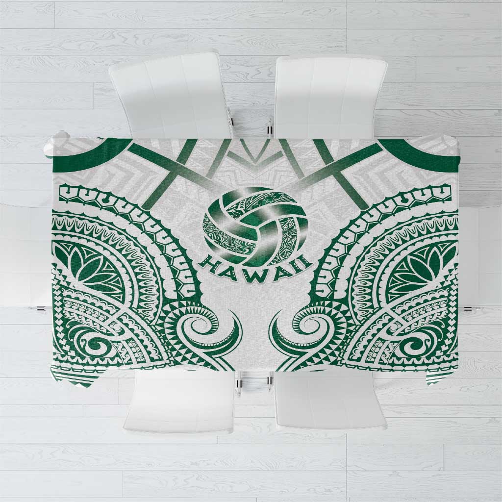 Hawaii Volleyball Tablecloth Polynesian Pattern LT05 Teal - Polynesian Pride