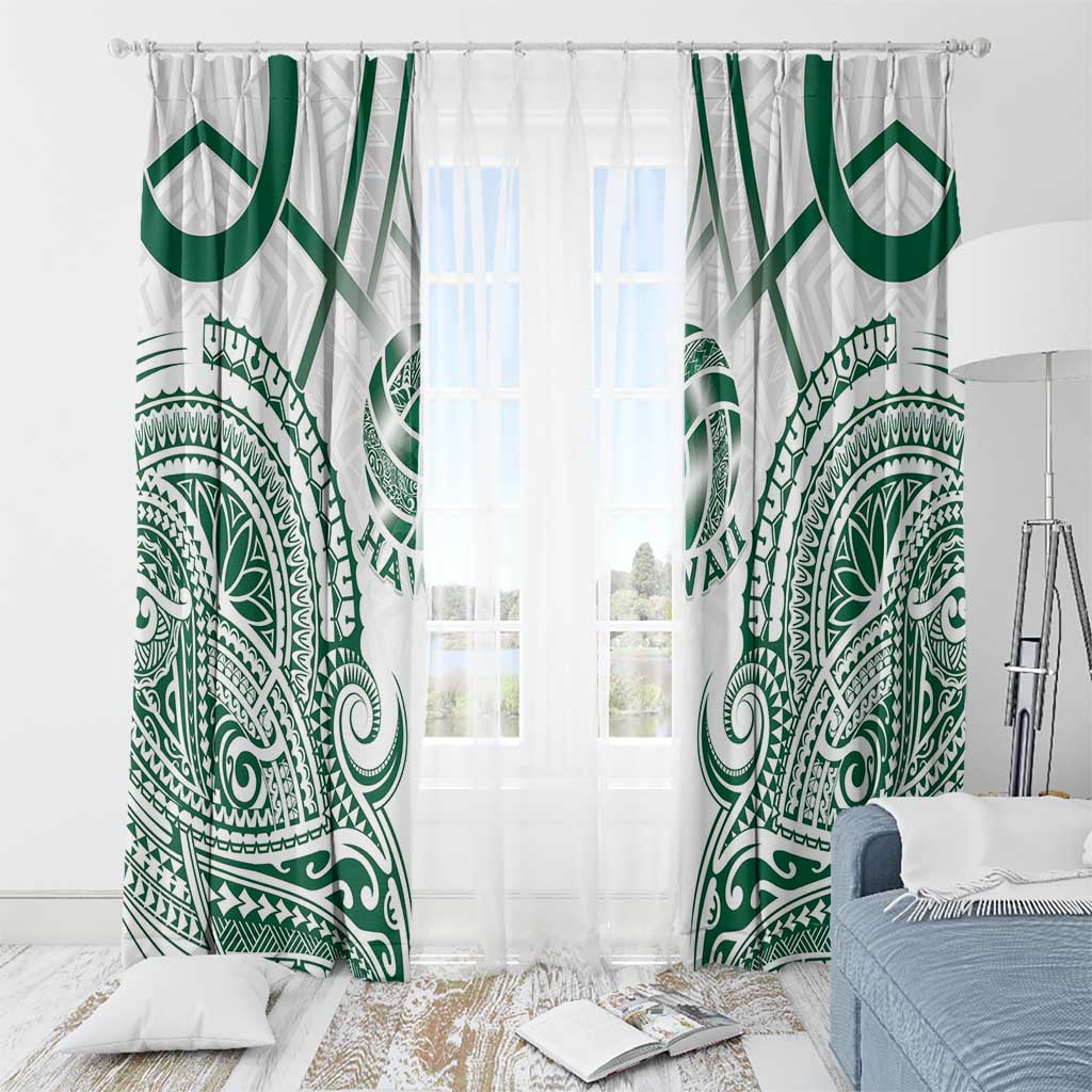 Hawaii Volleyball Window Curtain Polynesian Pattern - Polynesian Pride