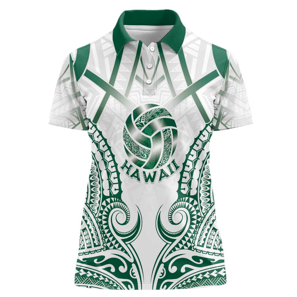 Custom Hawaii Volleyball Women Polo Shirt Polynesian Pattern - Polynesian Pride