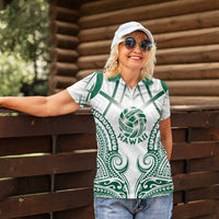 Custom Hawaii Volleyball Women Polo Shirt Polynesian Pattern - Polynesian Pride