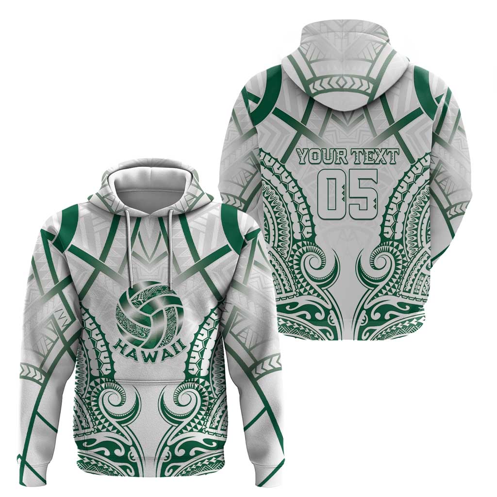 Custom Hawaii Volleyball Zip Hoodie Polynesian Pattern LT05 - Polynesian Pride