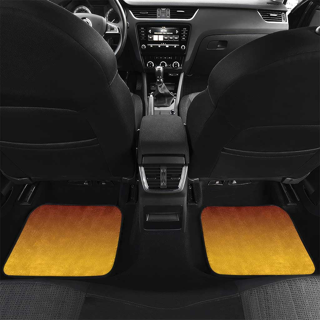 ANZAC Day Car Mats Australia And New Zealand Slouch Hats LT05 Set 2pcs - Back Yellow - Polynesian Pride