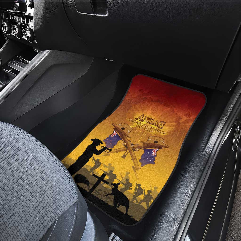 ANZAC Day Car Mats Australia And New Zealand Slouch Hats LT05 - Polynesian Pride