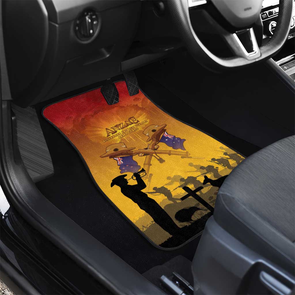 ANZAC Day Car Mats Australia And New Zealand Slouch Hats LT05 - Polynesian Pride