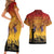 ANZAC Day Couples Matching Short Sleeve Bodycon Dress and Hawaiian Shirt Australia And New Zealand Slouch Hats