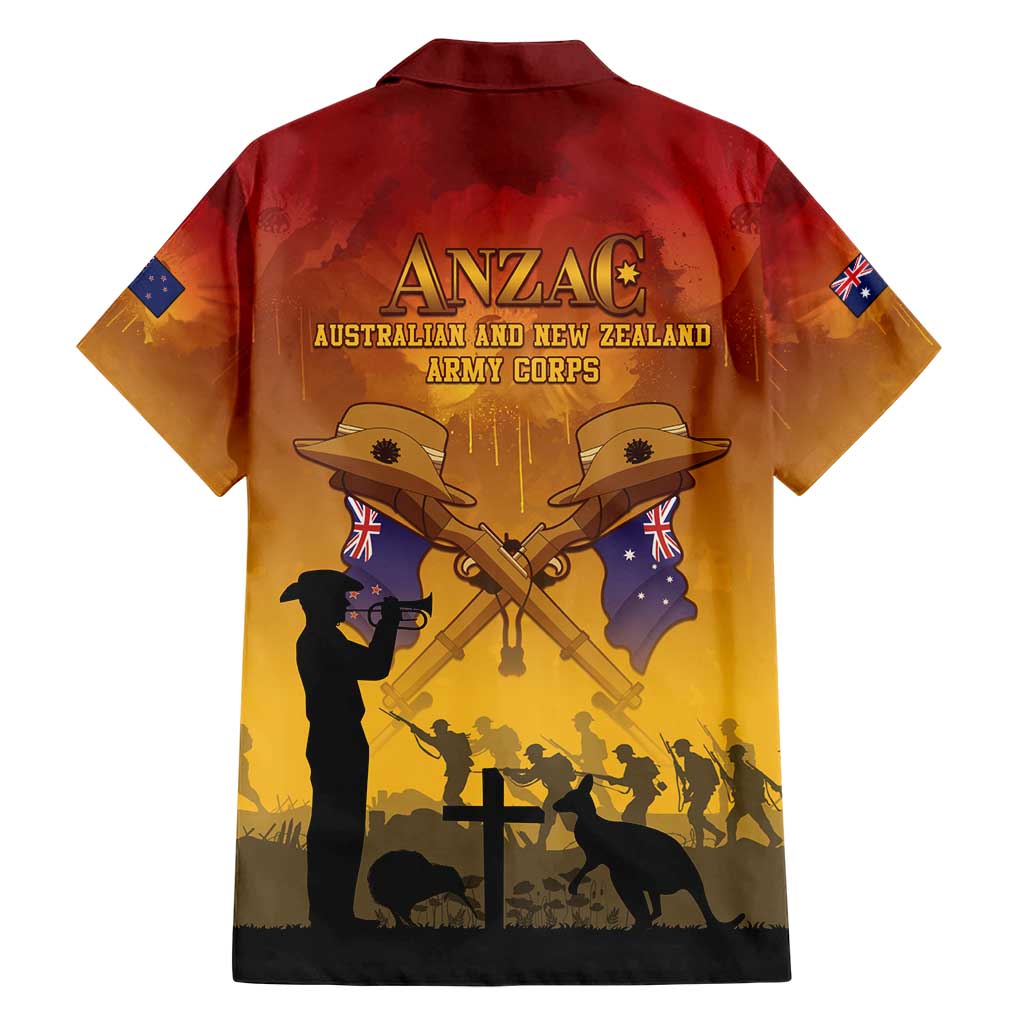 ANZAC Day Hawaiian Shirt Australia And New Zealand Slouch Hats LT05 - Polynesian Pride