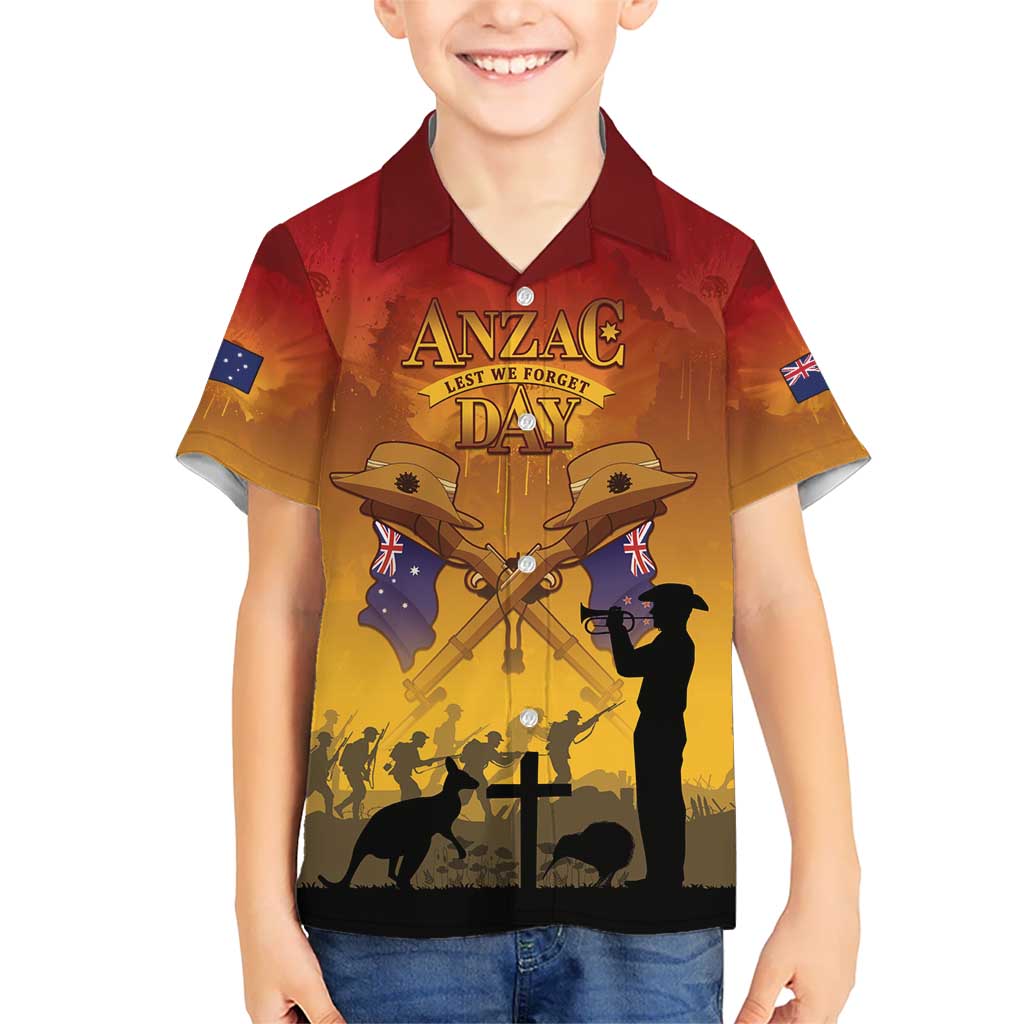 ANZAC Day Hawaiian Shirt Australia And New Zealand Slouch Hats LT05 - Polynesian Pride