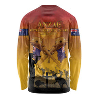 ANZAC Day Long Sleeve Shirt Australia And New Zealand Slouch Hats LT05 - Polynesian Pride