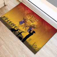 ANZAC Day Rubber Doormat Australia And New Zealand Slouch Hats