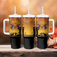 ANZAC Day Tumbler With Handle Australia And New Zealand Slouch Hats LT05 - Polynesian Pride