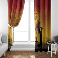 ANZAC Day Window Curtain Australia And New Zealand Slouch Hats LT05 - Polynesian Pride