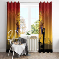 ANZAC Day Window Curtain Australia And New Zealand Slouch Hats LT05 - Polynesian Pride