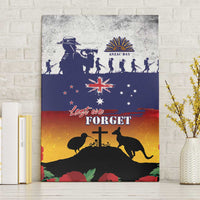 New Zealand And Australia ANZAC Last Post Canvas Wall Art LT05 Without Frame Blue - Polynesian Pride