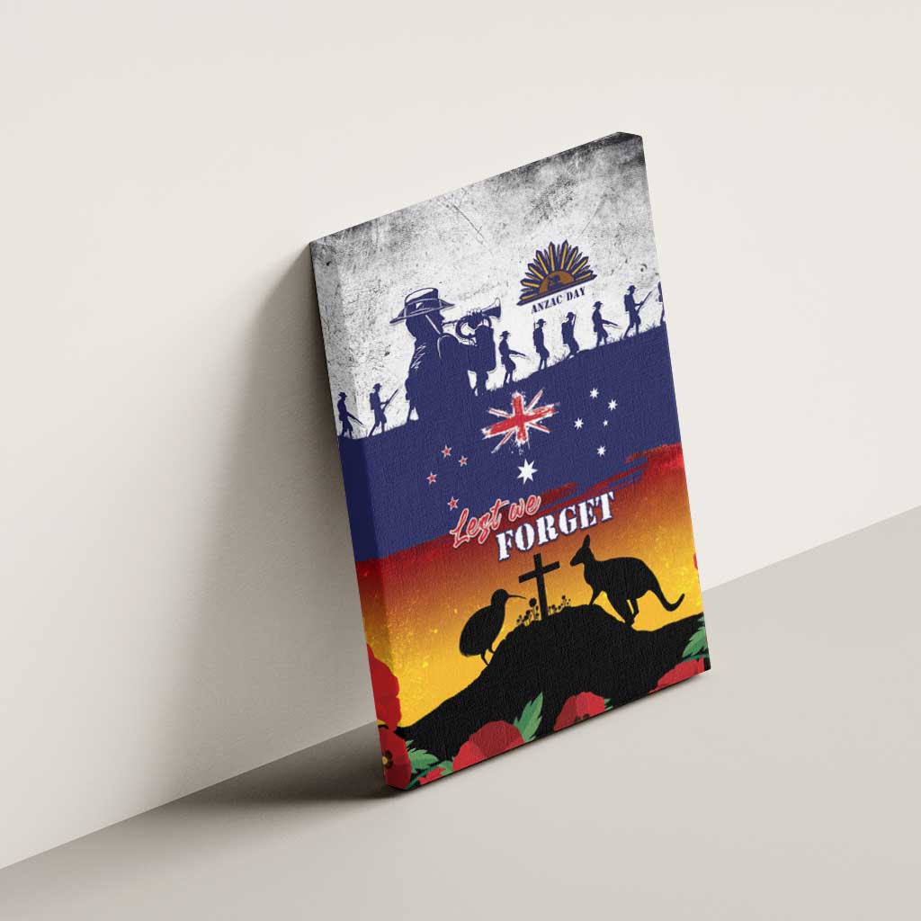 New Zealand And Australia ANZAC Last Post Canvas Wall Art LT05 - Polynesian Pride