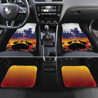 New Zealand And Australia ANZAC Last Post Car Mats LT05 Set 4pcs Blue - Polynesian Pride