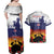 New Zealand And Australia ANZAC Last Post Couples Matching Off Shoulder Maxi Dress and Hawaiian Shirt