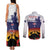 New Zealand And Australia ANZAC Last Post Couples Matching Tank Maxi Dress and Long Sleeve Button Shirt