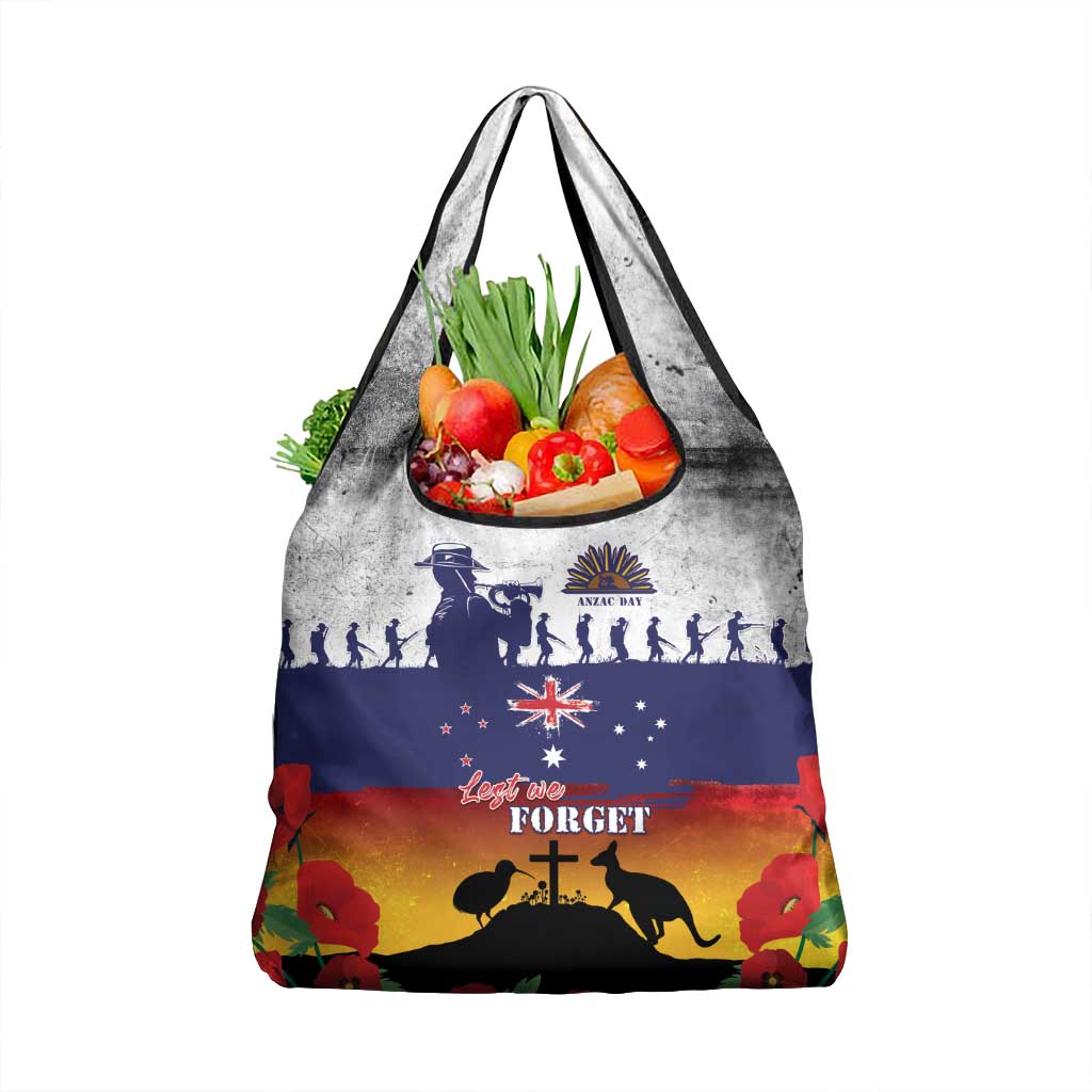 New Zealand And Australia ANZAC Last Post Grocery Bag