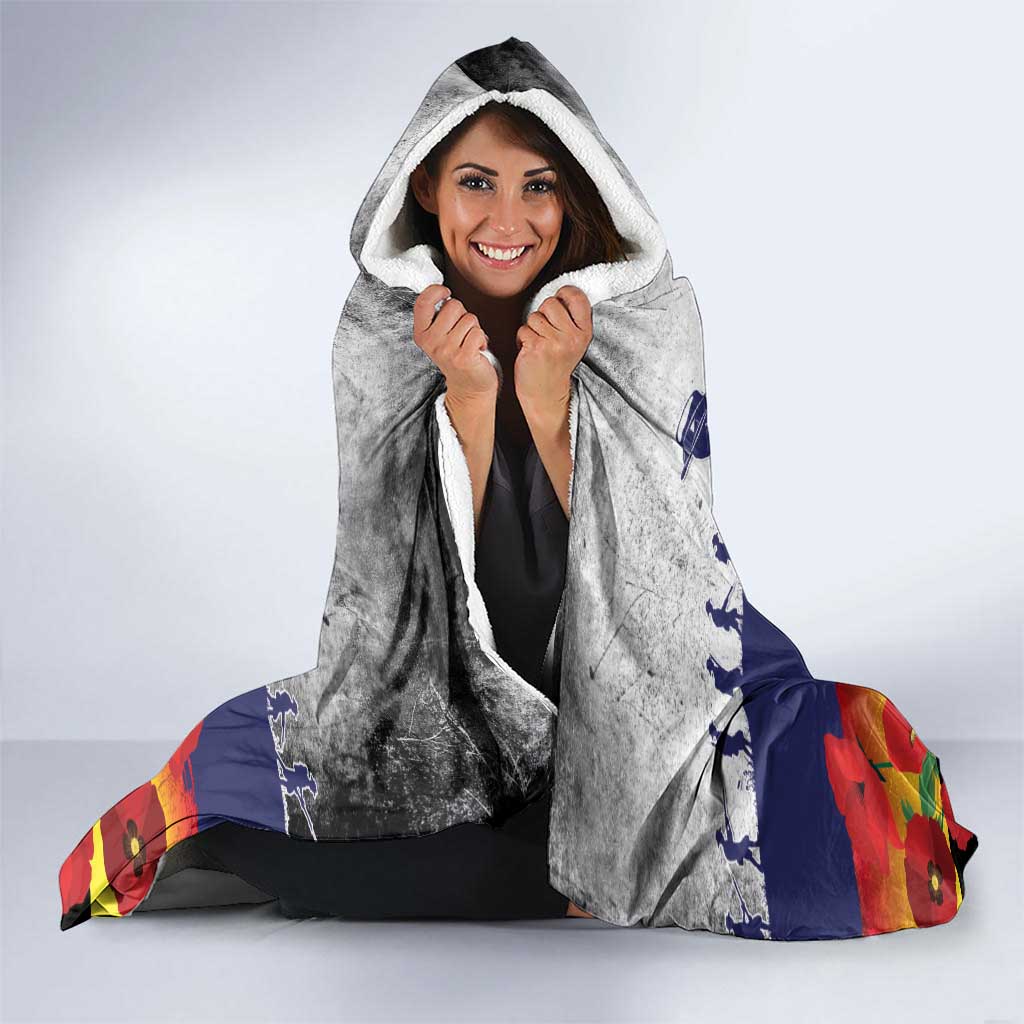 New Zealand And Australia ANZAC Last Post Hooded Blanket LT05 - Polynesian Pride