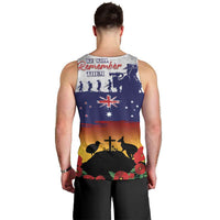 New Zealand And Australia ANZAC Last Post Men Tank Top LT05 - Polynesian Pride