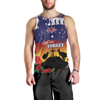 New Zealand And Australia ANZAC Last Post Men Tank Top LT05 - Polynesian Pride