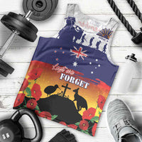 New Zealand And Australia ANZAC Last Post Men Tank Top LT05 - Polynesian Pride
