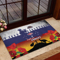 New Zealand And Australia ANZAC Last Post Rubber Doormat LT05 - Polynesian Pride