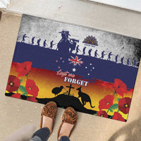 New Zealand And Australia ANZAC Last Post Rubber Doormat LT05 - Polynesian Pride