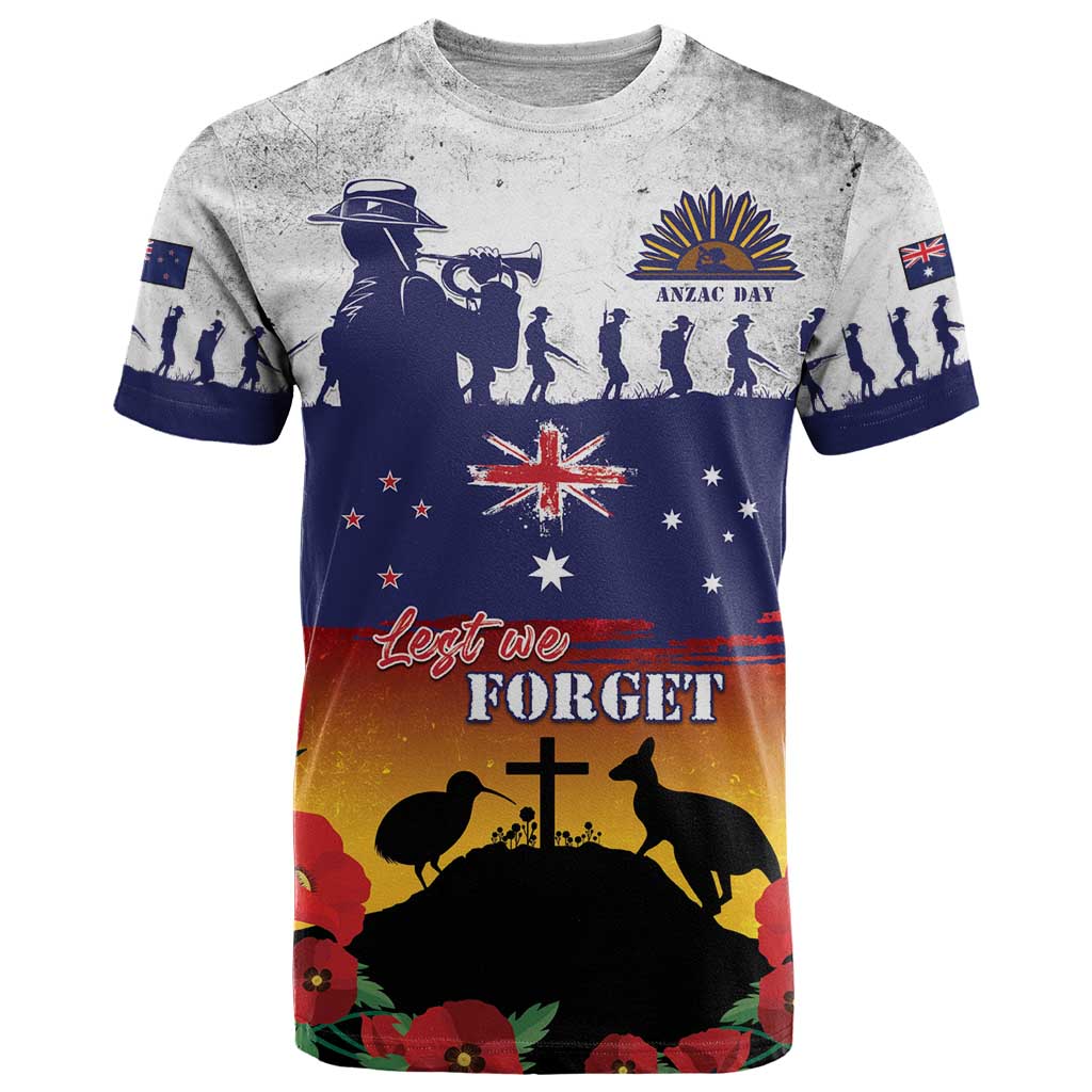 New Zealand And Australia ANZAC Last Post T Shirt