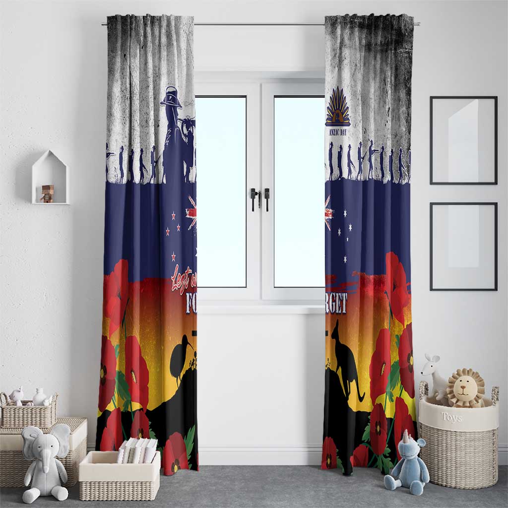 New Zealand And Australia ANZAC Last Post Window Curtain LT05 - Polynesian Pride