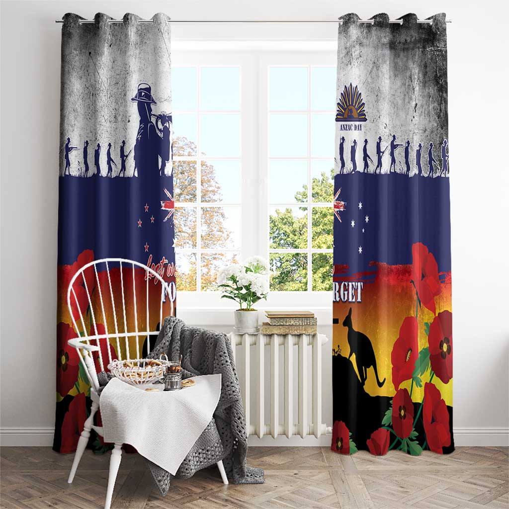 New Zealand And Australia ANZAC Last Post Window Curtain LT05 - Polynesian Pride