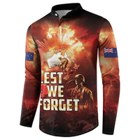 Honouring The ANZAC Spirit Button Sweatshirt Gallipoli Lest We Forget LT05 - Polynesian Pride