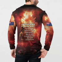 Honouring The ANZAC Spirit Button Sweatshirt Gallipoli Lest We Forget LT05 - Polynesian Pride
