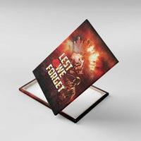 Honouring The ANZAC Spirit Canvas Wall Art Gallipoli Lest We Forget LT05 With Frame Red - Polynesian Pride