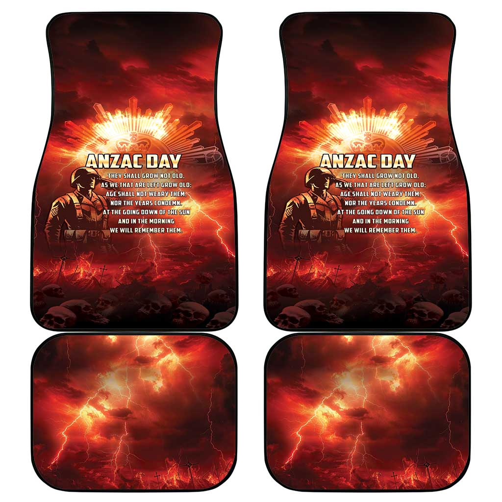 Honouring The ANZAC Spirit Car Mats Gallipoli Lest We Forget LT05 - Polynesian Pride