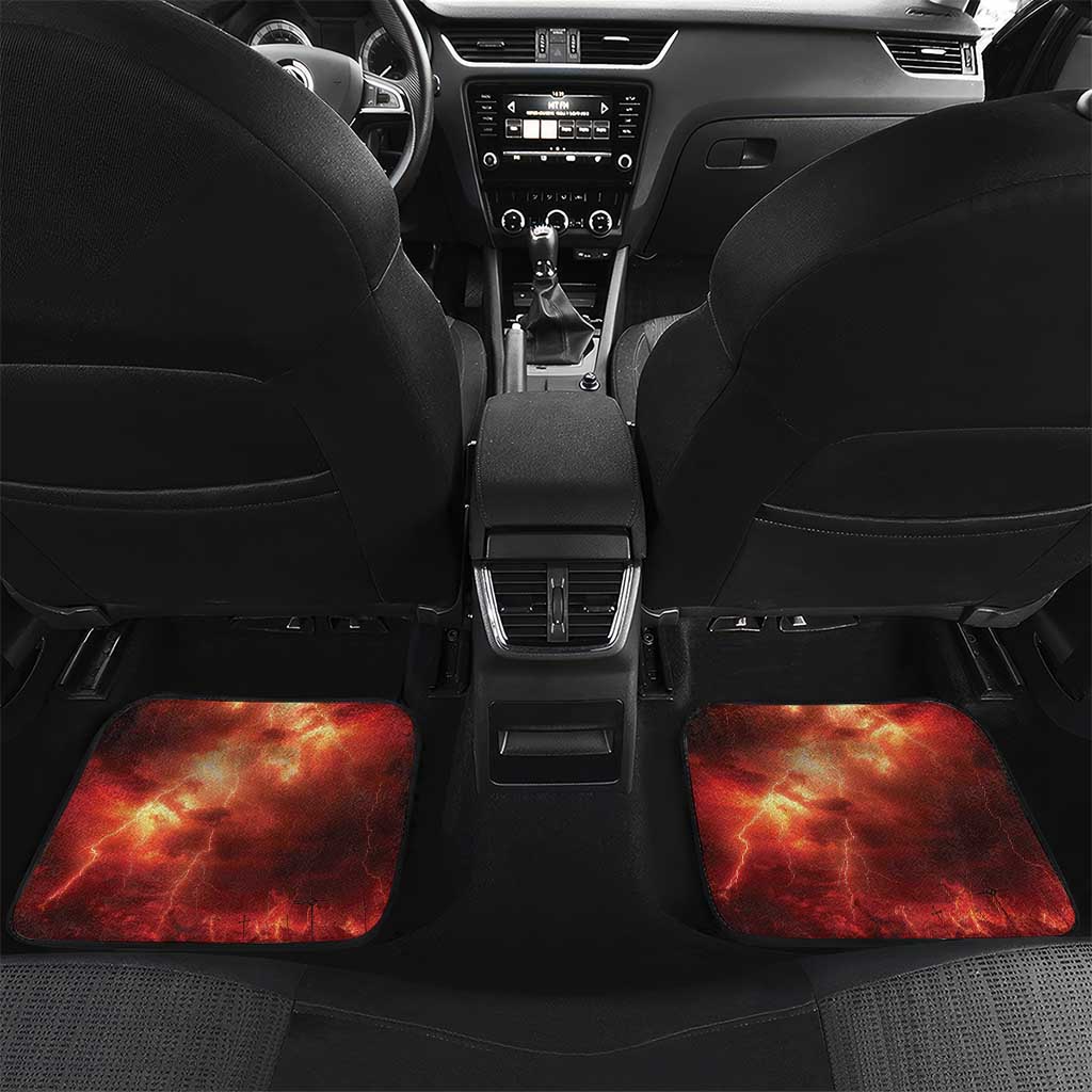 Honouring The ANZAC Spirit Car Mats Gallipoli Lest We Forget LT05 Set 2pcs - Back Red - Polynesian Pride