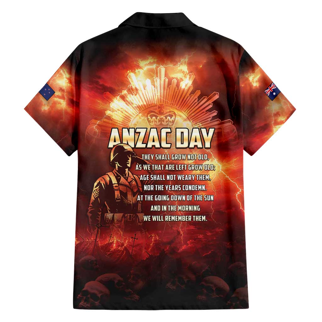 Honouring The ANZAC Spirit Family Matching Off Shoulder Short Dress and Hawaiian Shirt Gallipoli Lest We Forget