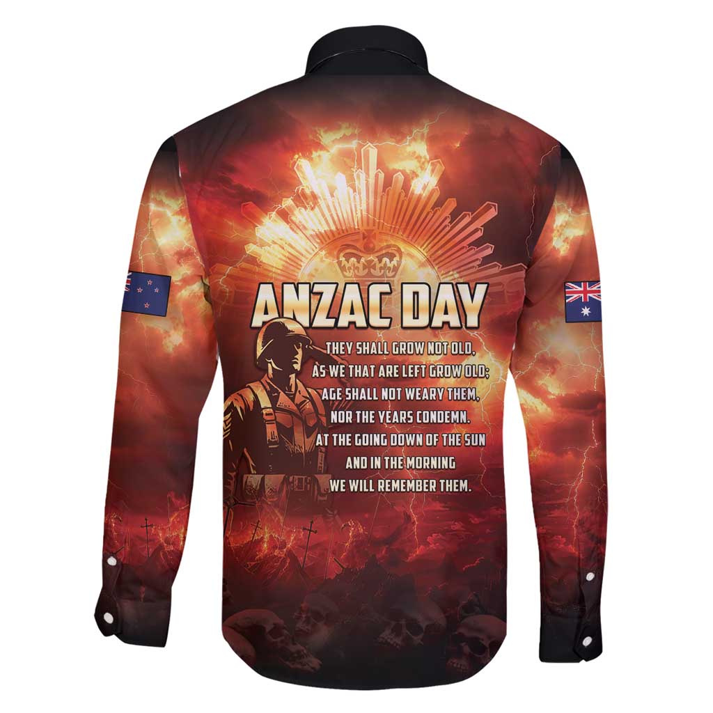 Honouring The ANZAC Spirit Family Matching Off Shoulder Short Dress and Hawaiian Shirt Gallipoli Lest We Forget