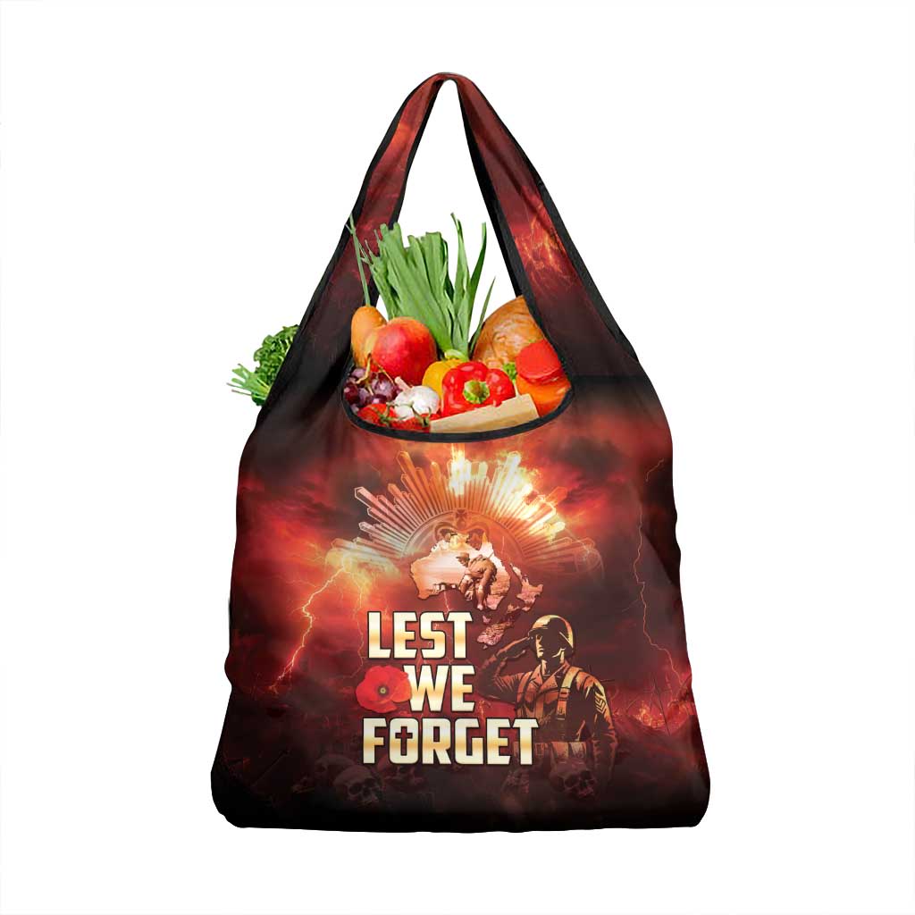 Honouring The ANZAC Spirit Grocery Bag Gallipoli Lest We Forget