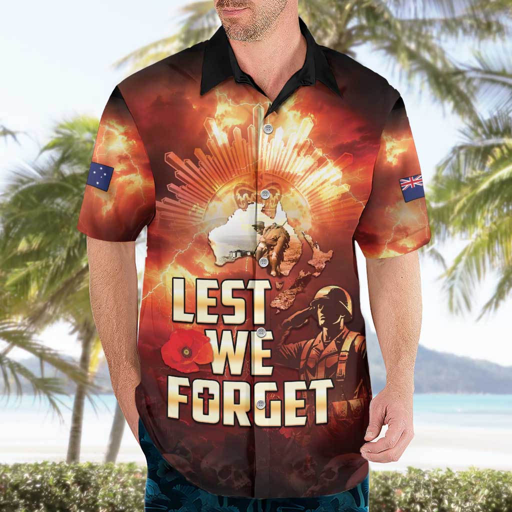 Honouring The ANZAC Spirit Hawaiian Shirt Gallipoli Lest We Forget LT05 - Polynesian Pride