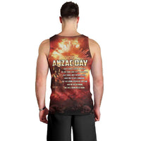 Honouring The ANZAC Spirit Men Tank Top Gallipoli Lest We Forget LT05 - Polynesian Pride