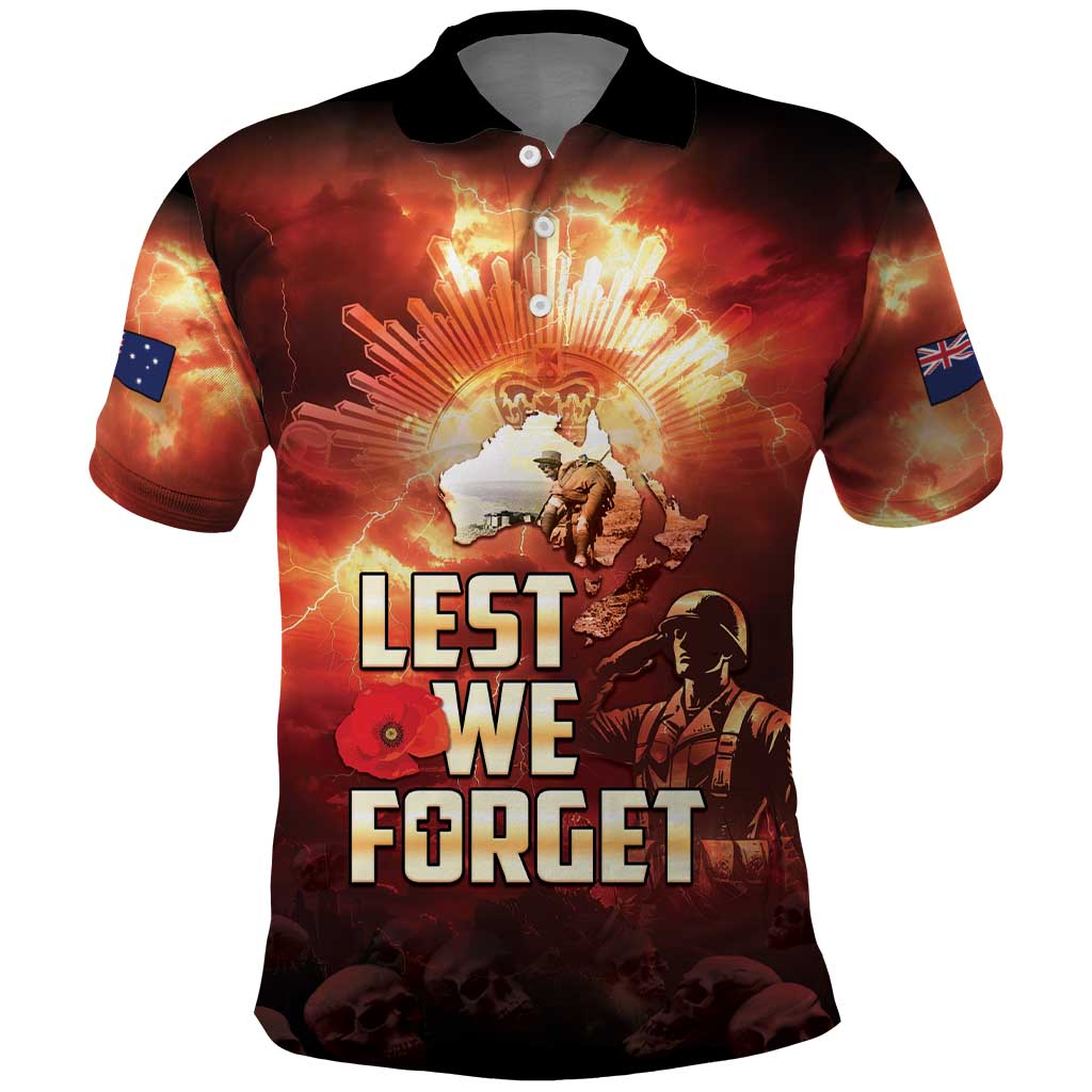 Honouring The ANZAC Spirit Polo Shirt Gallipoli Lest We Forget